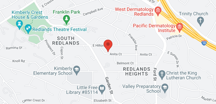 map of 117 Anita Redlands, CA 92373